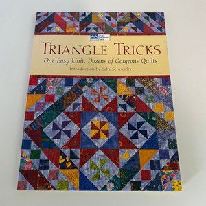 Vintage Triangle Tricks Patchwork Place Quilts Patterns Sewing Crafts Schneider